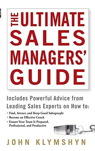 the ultimate sales managers guide Kindle Editon
