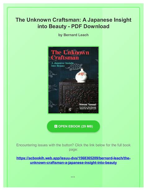 the unknown craftsman pdf Doc