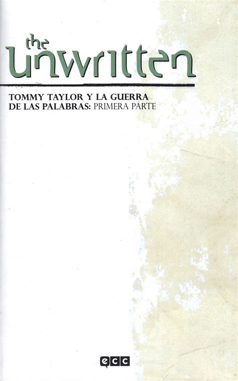 the unwritten num 6 tommy taylor y la guerra de las palabras primera parte Epub