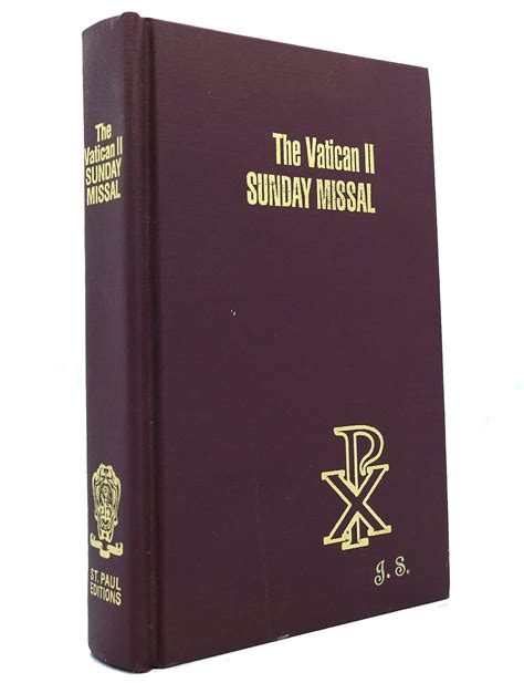 the vatican ii sunday missal burgundy Reader