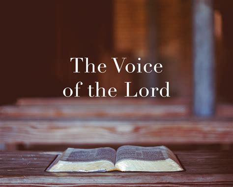 the voice of the lord the voice of the lord Kindle Editon