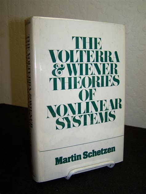 the volterra and wiener theories of nonlinear systems Epub