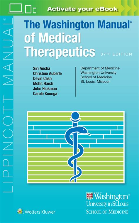 the washinton manual of medical therapeutics PDF