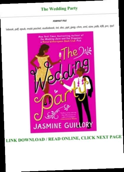 the wedding party pdf books PDF