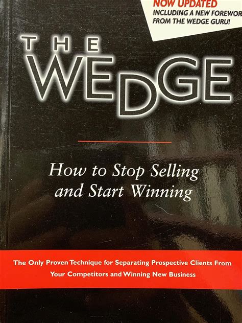 the wedge how to stop selling and start winning Reader