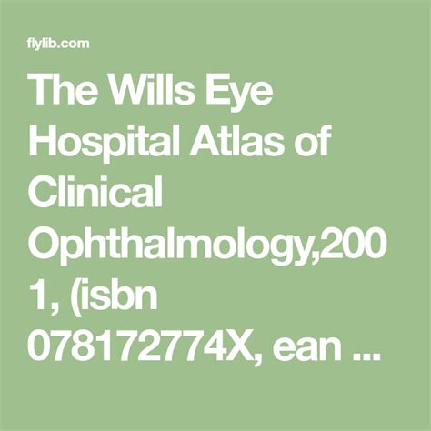 the wills eye hospital atlas of Kindle Editon