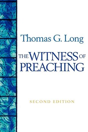 the witness of preaching second edition Reader