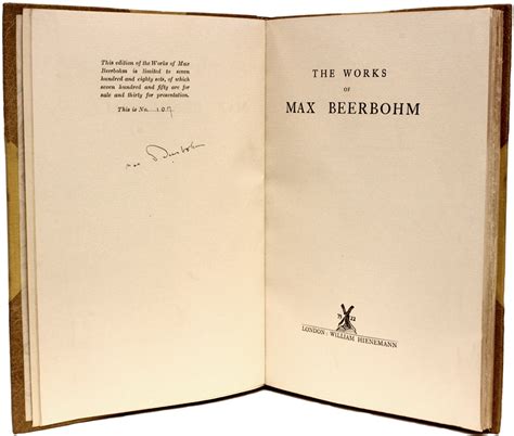 the works of max beerbohm PDF