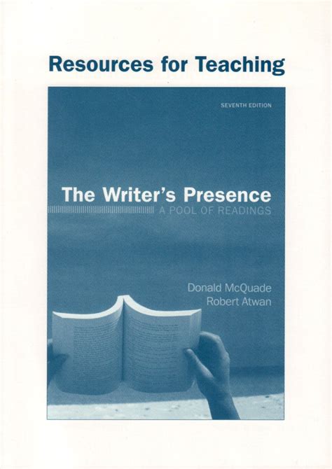 the writer s presence a pool of readings 7th edition pdf book Reader