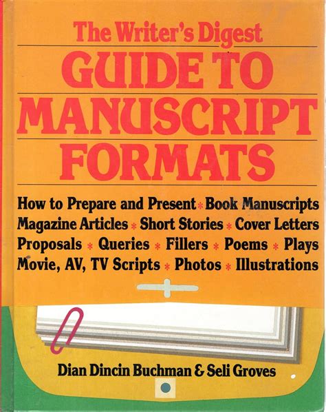 the writers digest guide to manuscript formats Doc