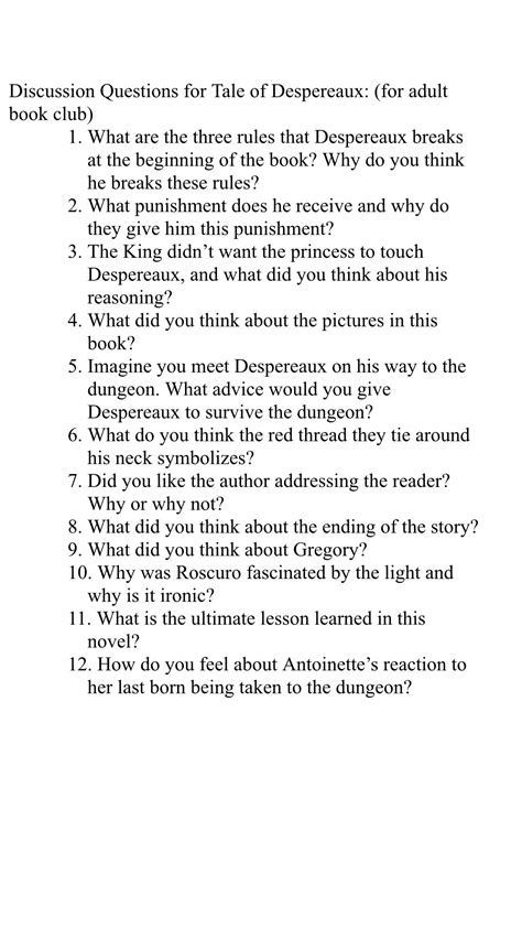 the-tale-of-despereaux-questions-and-answers Ebook Epub