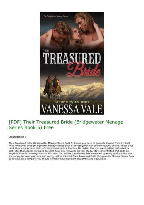 their treasured bride bridgewater menage series book 4 PDF