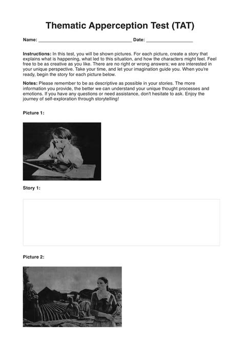 thematic apperception test scoring sheet Epub