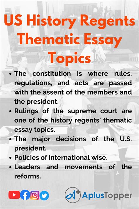 thematic essay topics for us history regents Doc