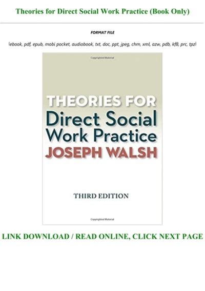theories for direct social work practice book only PDF