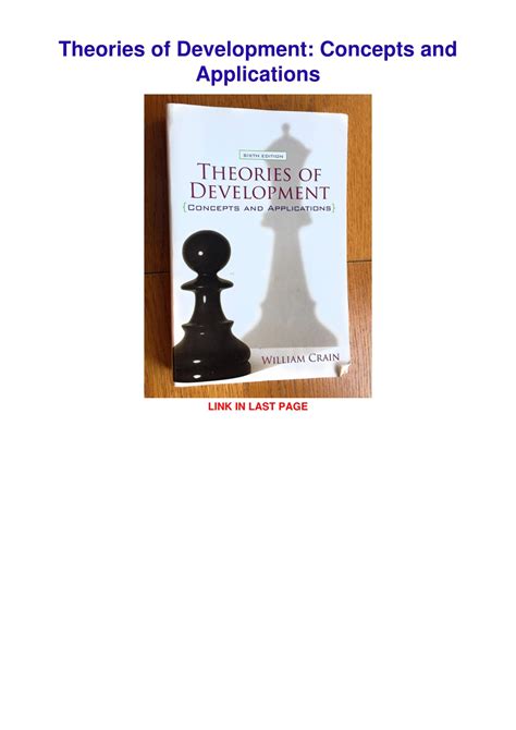 theories of development concepts and applications pdf Kindle Editon