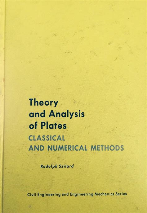 theory and analysis of plates by szilard Kindle Editon