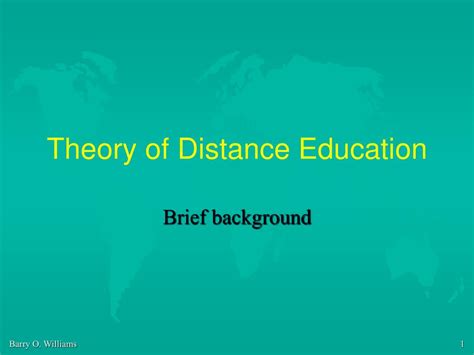 theory and practice of distance Doc