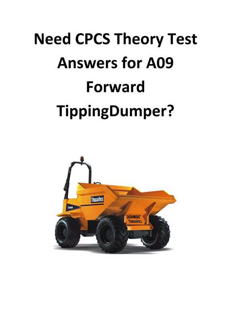 theory answers for a09 dumper Epub