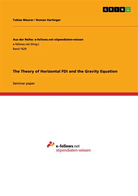 theory horizontal fdi gravity equation PDF