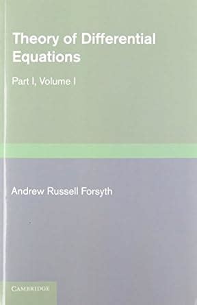 theory of differential equations 6 volume set PDF