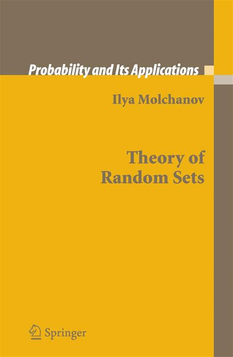 theory of random sets probability and its applications PDF