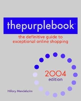 thepurplebook the definitive guide to exceptional online shopping PDF