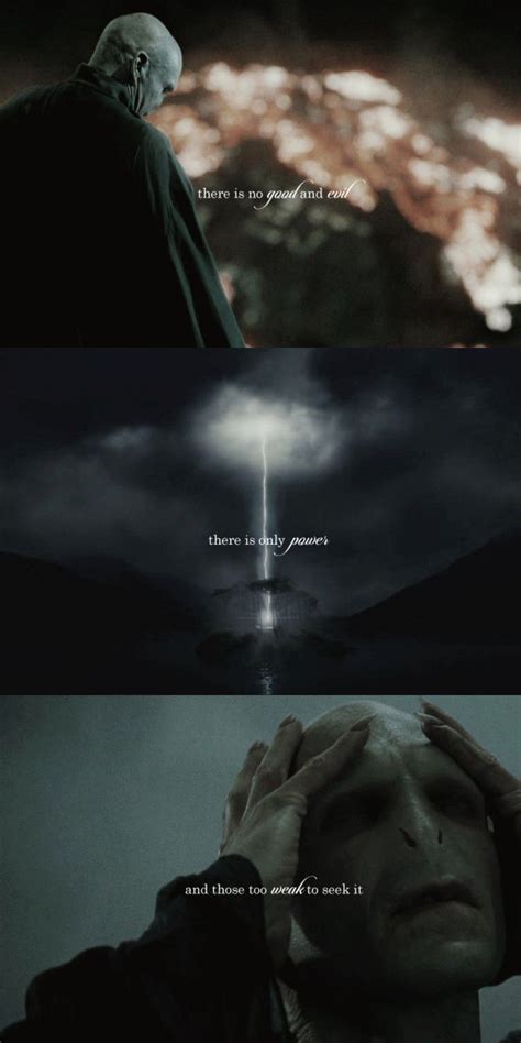 there is no good or evil only power voldemort