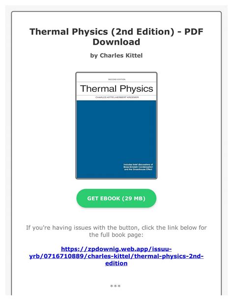 thermal physics 2nd edition PDF