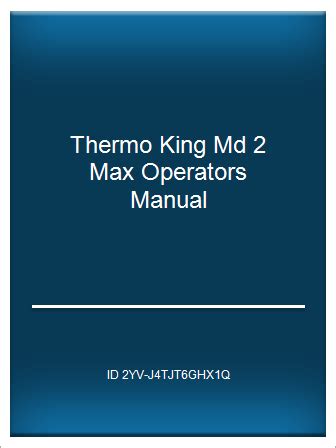 thermo king md 2 max operators manual Doc