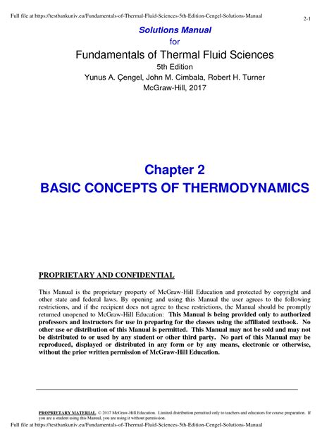 thermodynamics cengel solutions manual 5th edition Doc