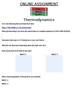 thermodynamics internet based curriculum answers Reader