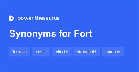 thesaurus fort