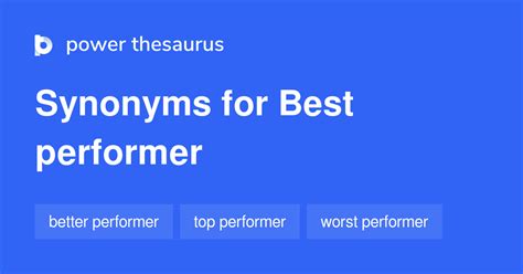 thesaurus performer