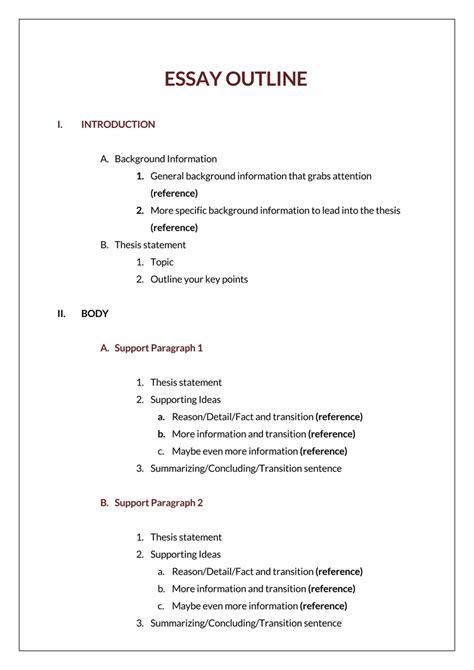 thesis based essay outline Doc