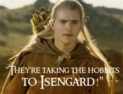 theyre taking the hobbits to isengard