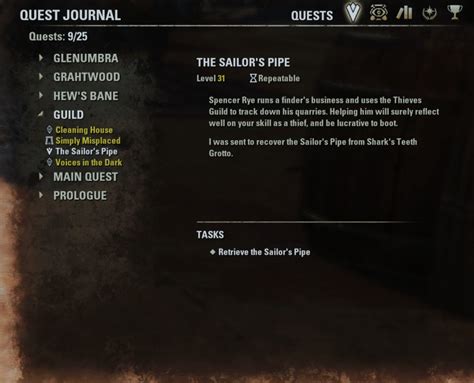 thieves guild quests eso