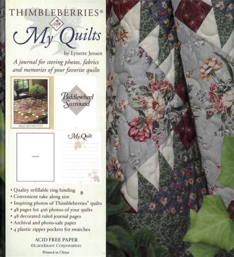 thimbleberries my quilts a journal for storing photos fabrics and memories of your favorite quilts thimbleberries Kindle Editon