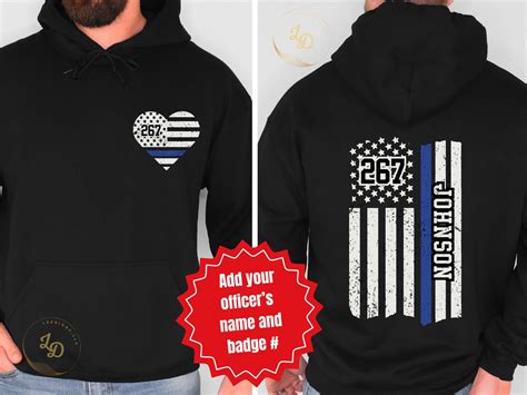 thin blue line sweatshirt