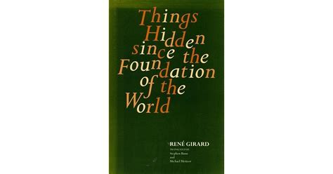 things hidden since the foundation of the world Epub