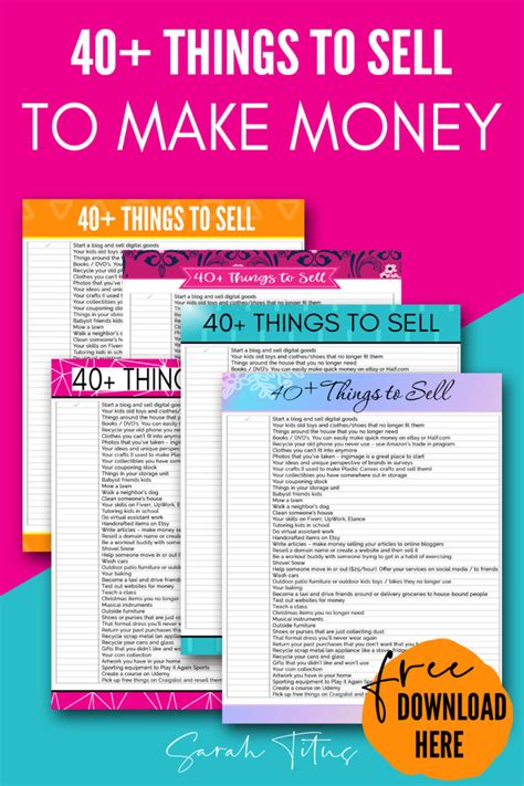 things to sell to make money