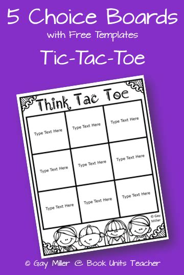 think tac toe choice boards Epub