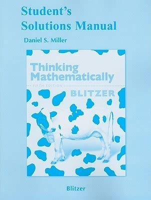 thinking mathematically blitzer 5th edition solutions PDF