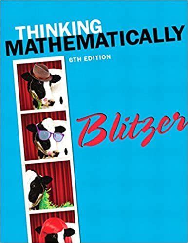 thinking mathematically edition robert blitzer Ebook Epub