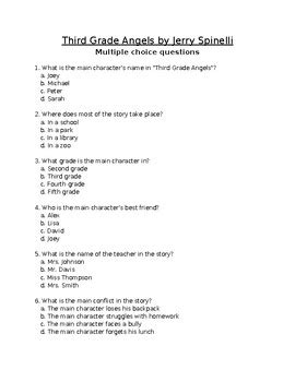 third grade angels guided questions Kindle Editon