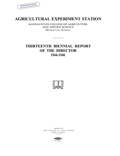 thirteenth agricultural experiment station classic PDF