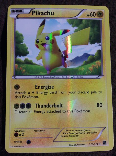 this is an extremely rare pikachu card