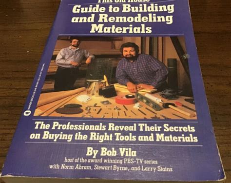 this old house guide to building and remodeling materials PDF