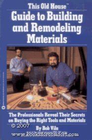 this old house guide to building and remodeling materials PDF