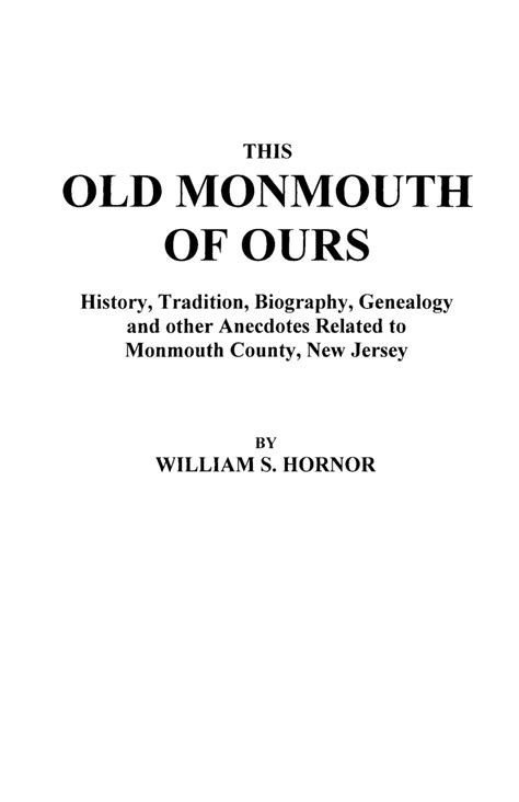 this old monmouth of ours Kindle Editon
